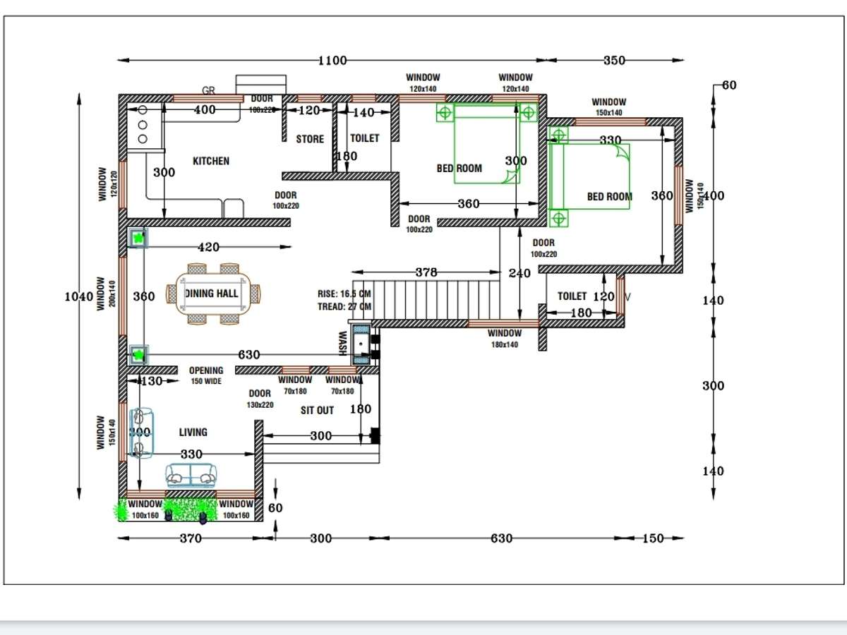 Designs by 3D & CAD Ubaiz golden gate, Kozhikode | Kolo