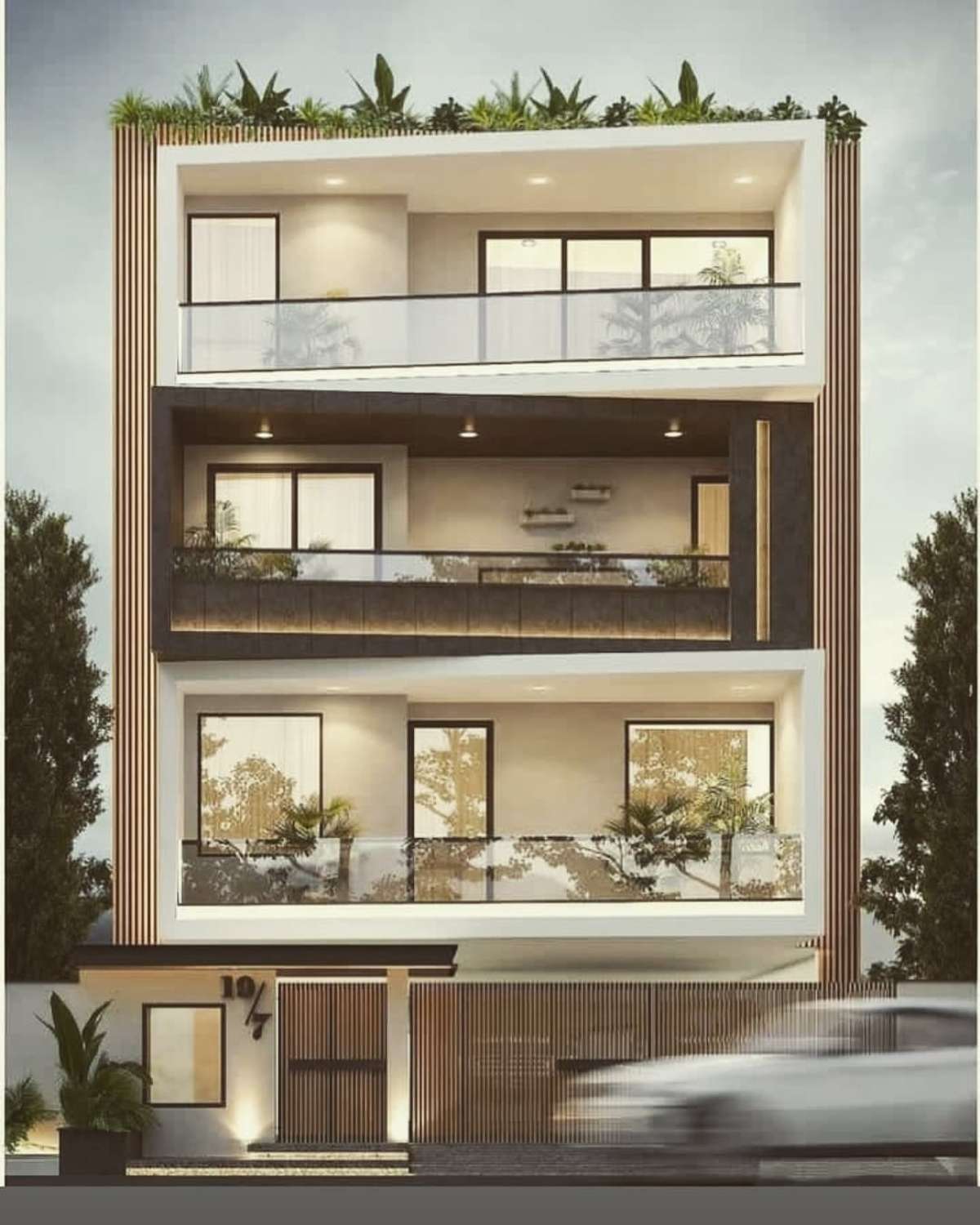 Exterior, Lighting Designs by Civil Engineer GLAD CONSTRUCTION, Indore | Kolo