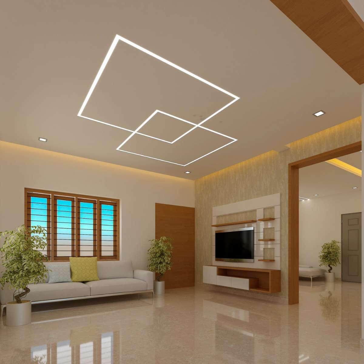 Ceiling, Lighting Designs by Interior Designer Jiji Joseph, Kottayam | Kolo