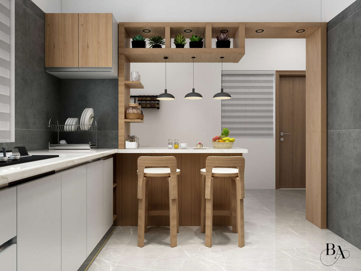 Kitchen, Storage Designs by Interior Designer Ibrahim Badusha, Thrissur | Kolo