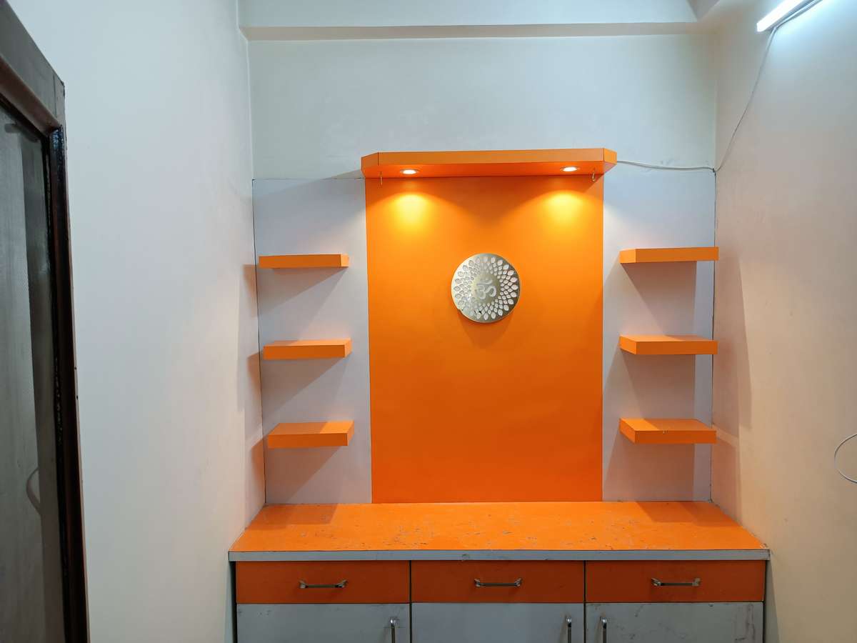 Prayer Room, Storage Designs by Carpenter Ganpat jangid, Jaipur | Kolo