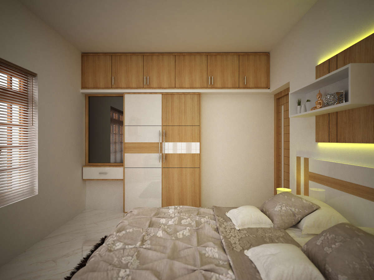 Furniture, Storage, Bedroom, Window, Wall Designs by Interior Designer sajin sunny, Thrissur | Kolo