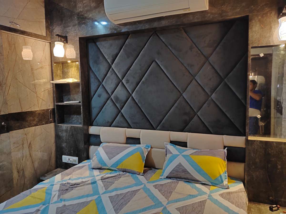 Furniture, Storage, Bedroom, Wall Designs by Contractor Divyanshe Interior, Jaipur | Kolo