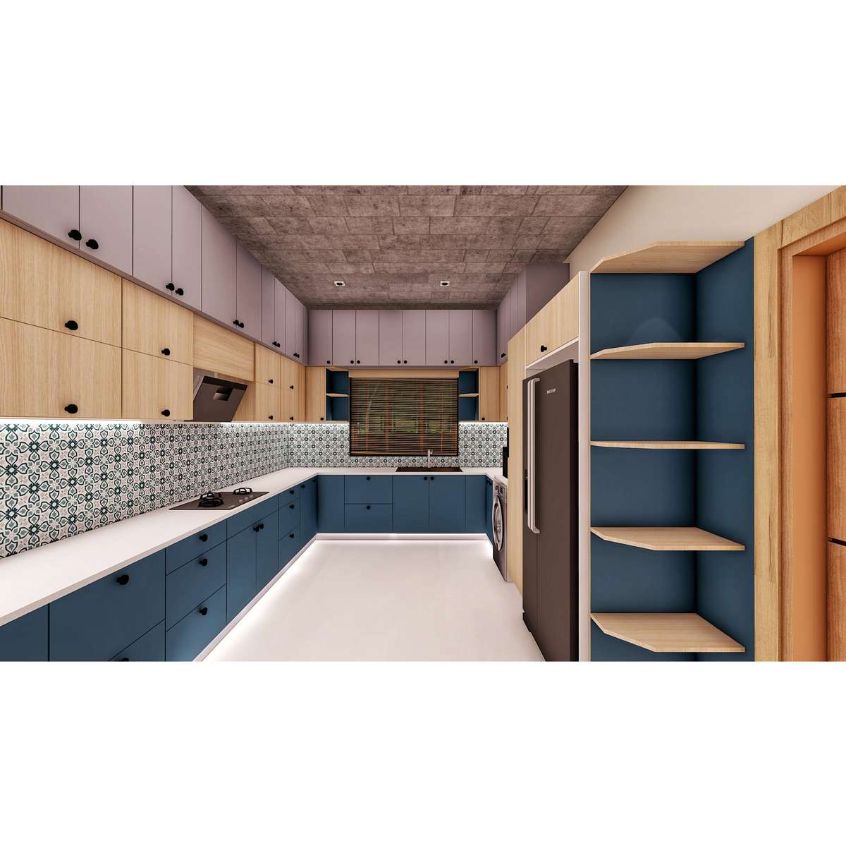 Kitchen, Storage Designs by Architect Ar Milan Varghese, Kollam | Kolo
