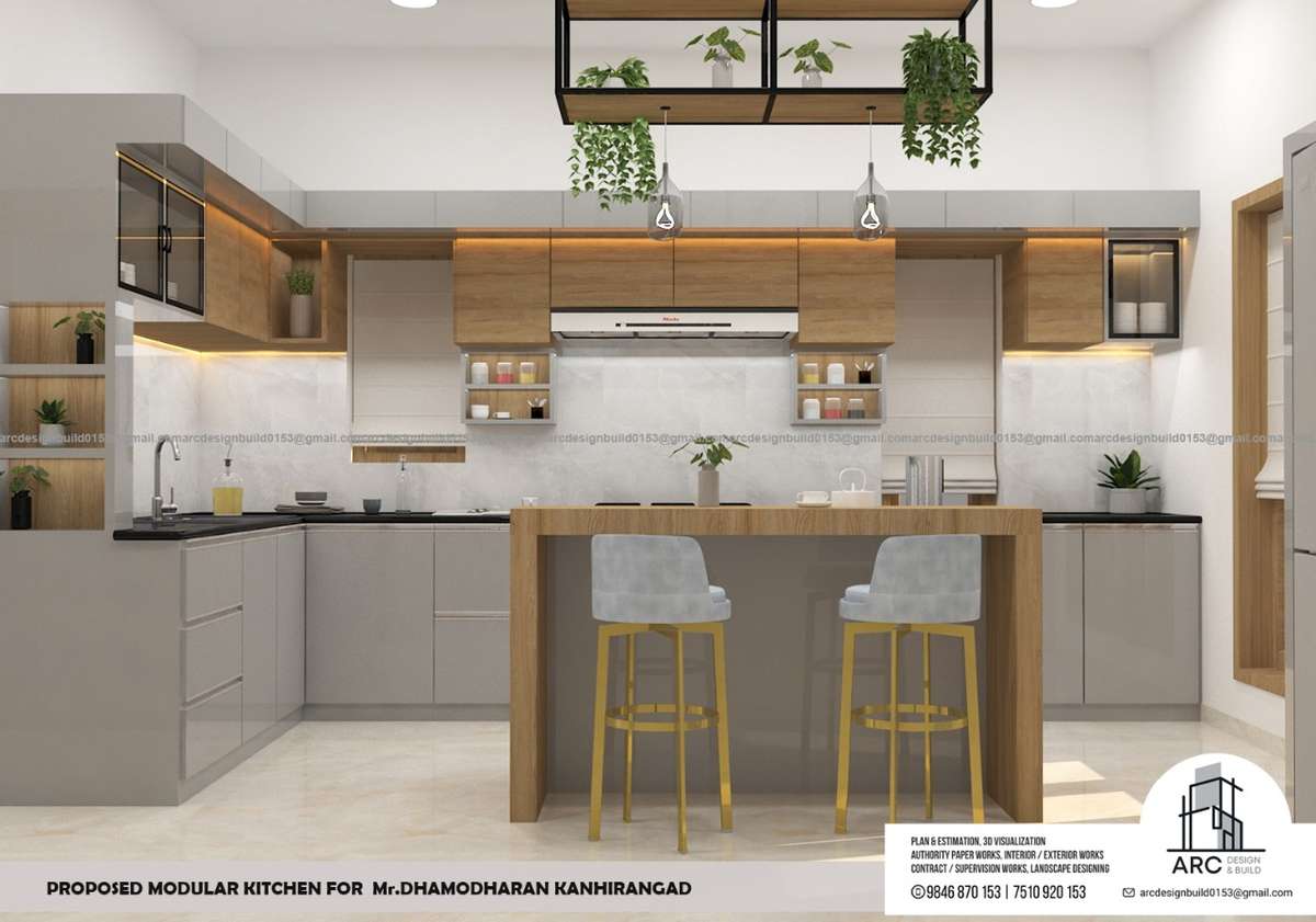 Lighting, Kitchen, Storage Designs by Civil Engineer Predhwiraj Kanhirangad, Kannur | Kolo