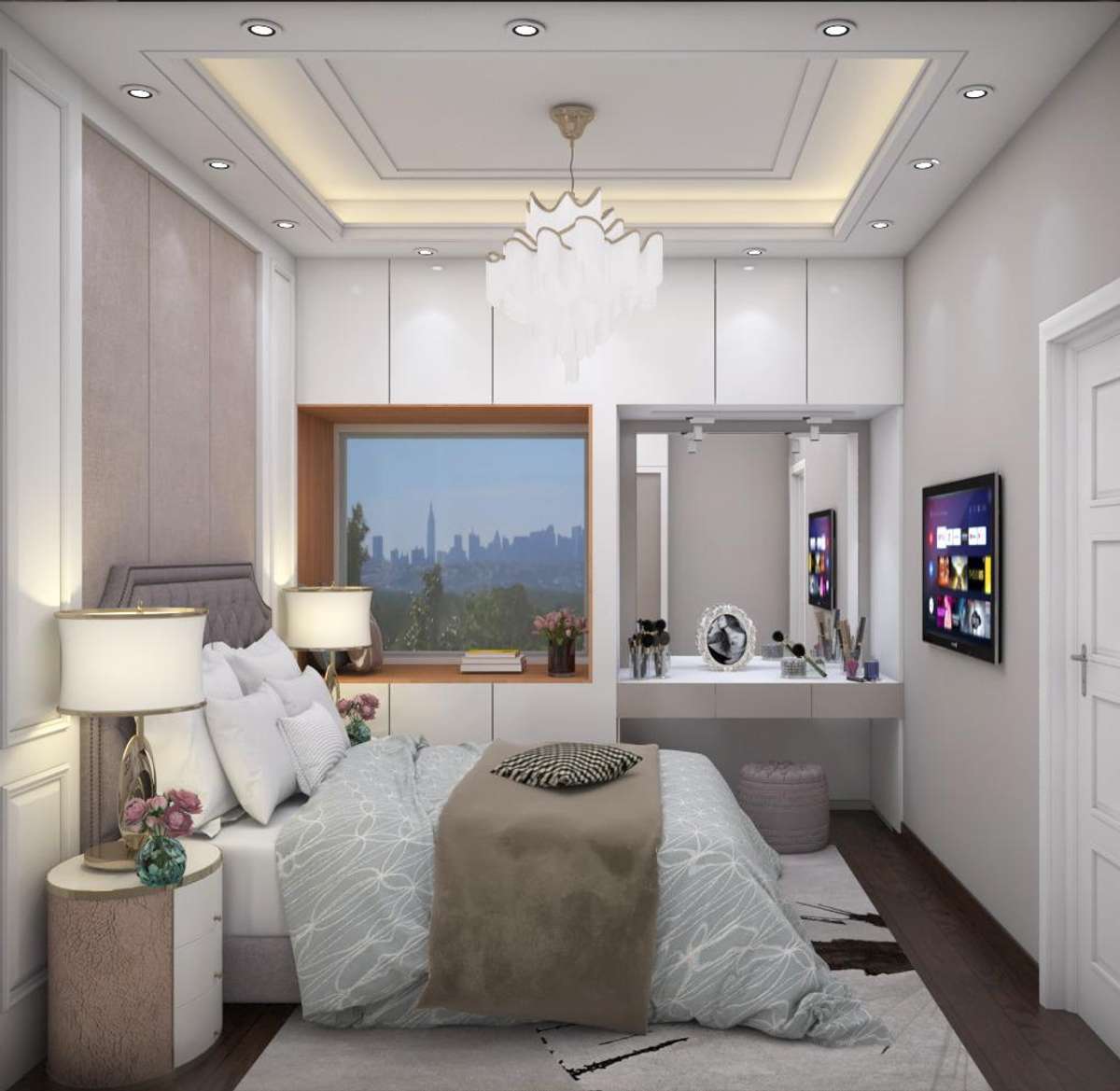 Bedroom, Furniture, Lighting, Storage Designs by Interior Designer SAMS DESIGNS, Delhi | Kolo