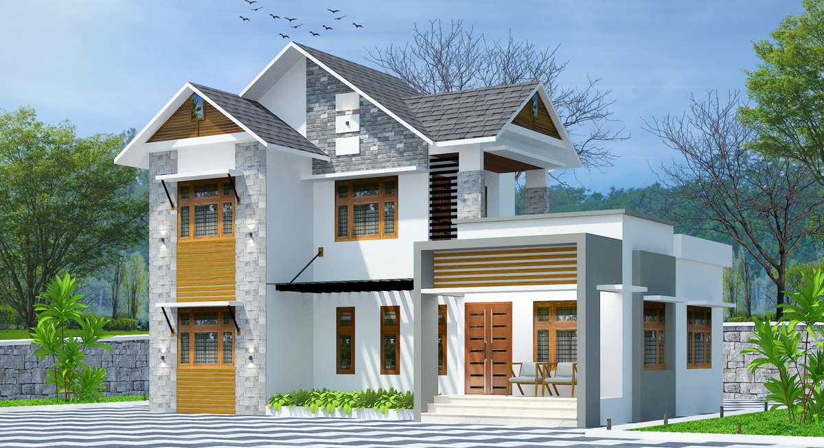 Designs by Civil Engineer Sreejith Haridas, Wayanad | Kolo