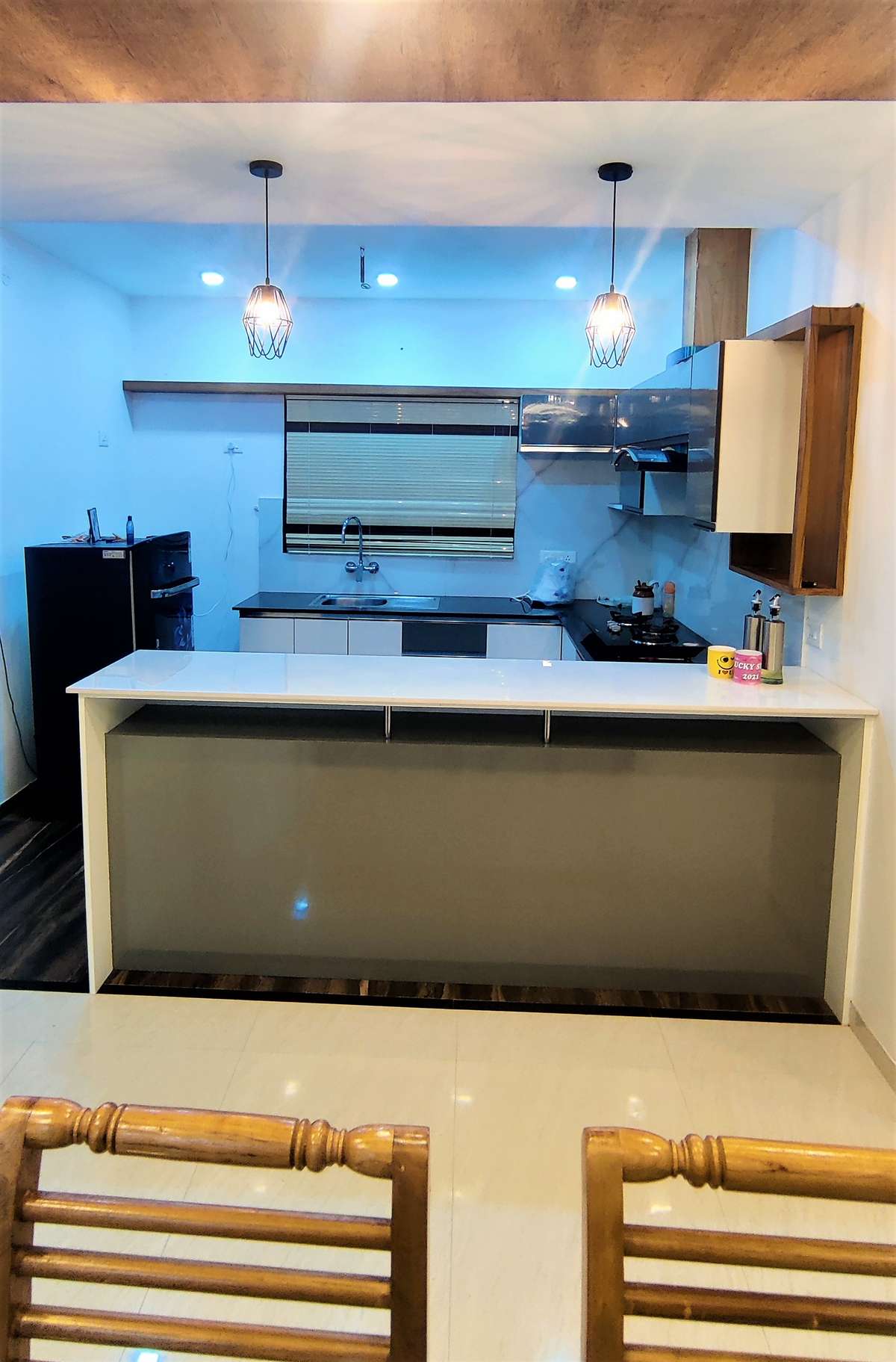 Kitchen, Lighting, Storage Designs by Architect ARUN TG, Thiruvananthapuram | Kolo
