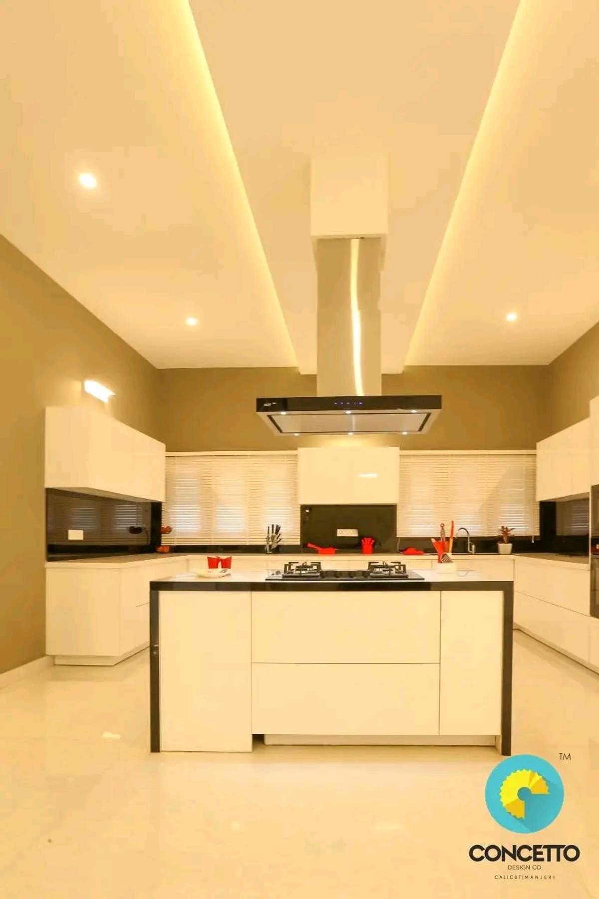 Ceiling, Lighting, Kitchen, Storage Designs by Architect Concetto Design Co, Kozhikode | Kolo