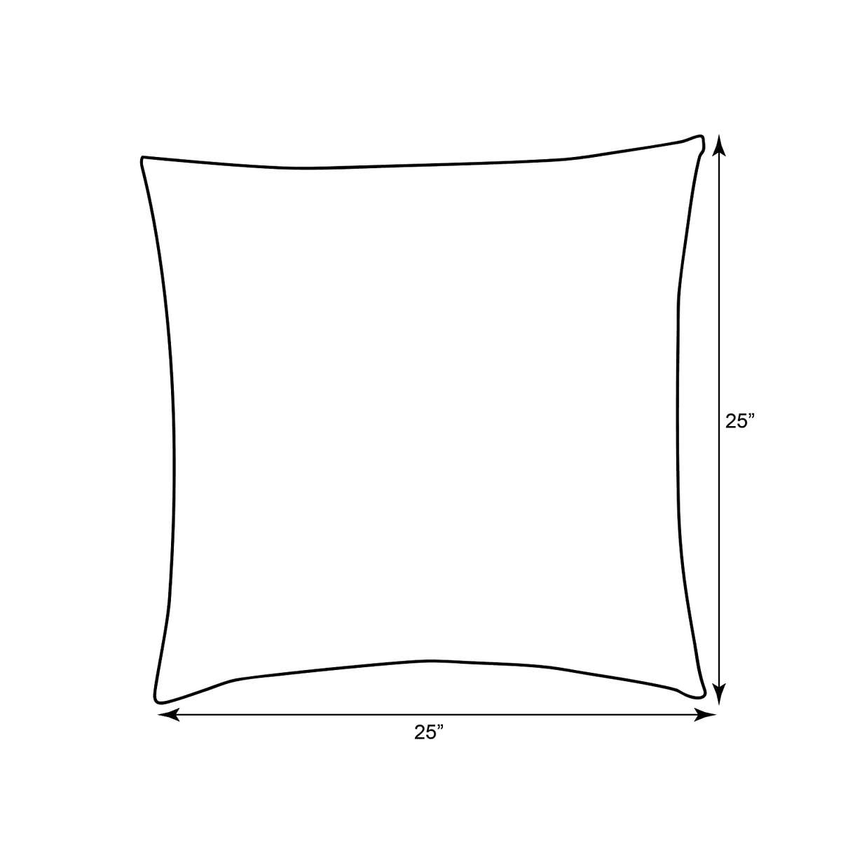 Pillow Perfect Outdoor/ Indoor Topanga Stripe Lagoon 25Inch Floor pillow