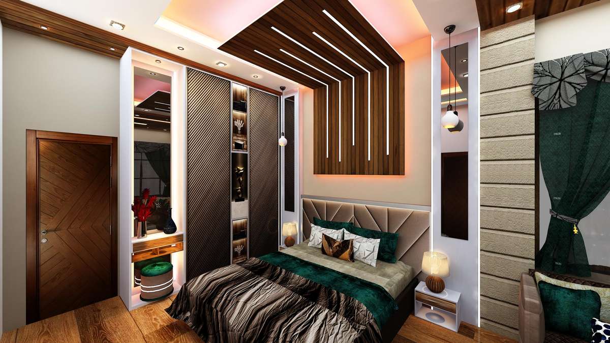 Ceiling, Furniture, Lighting, Storage, Bedroom Designs by Civil Engineer Er Sonam soni, Indore | Kolo
