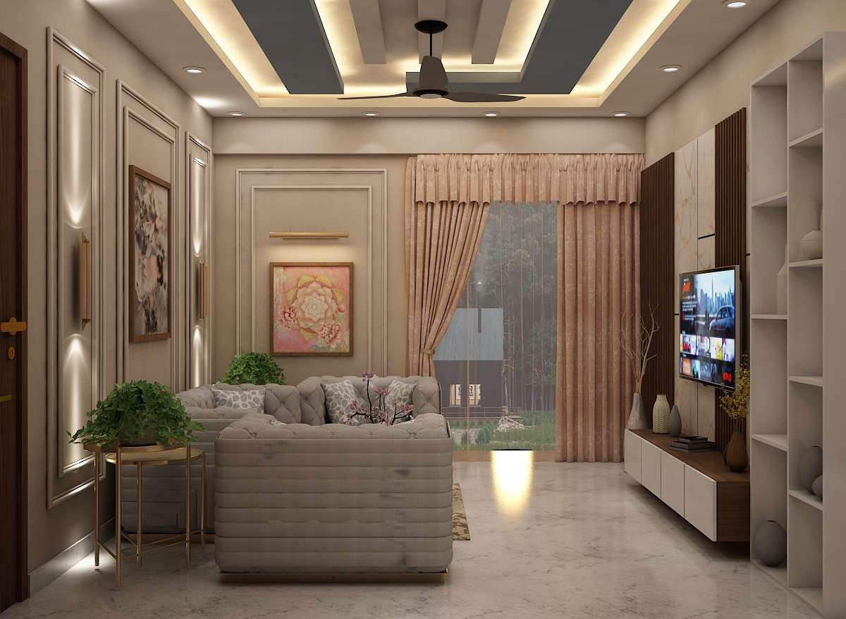 Ceiling, Furniture, Living, Lighting, Storage Designs by 3D & CAD Shahrukh Saifi, Ghaziabad | Kolo