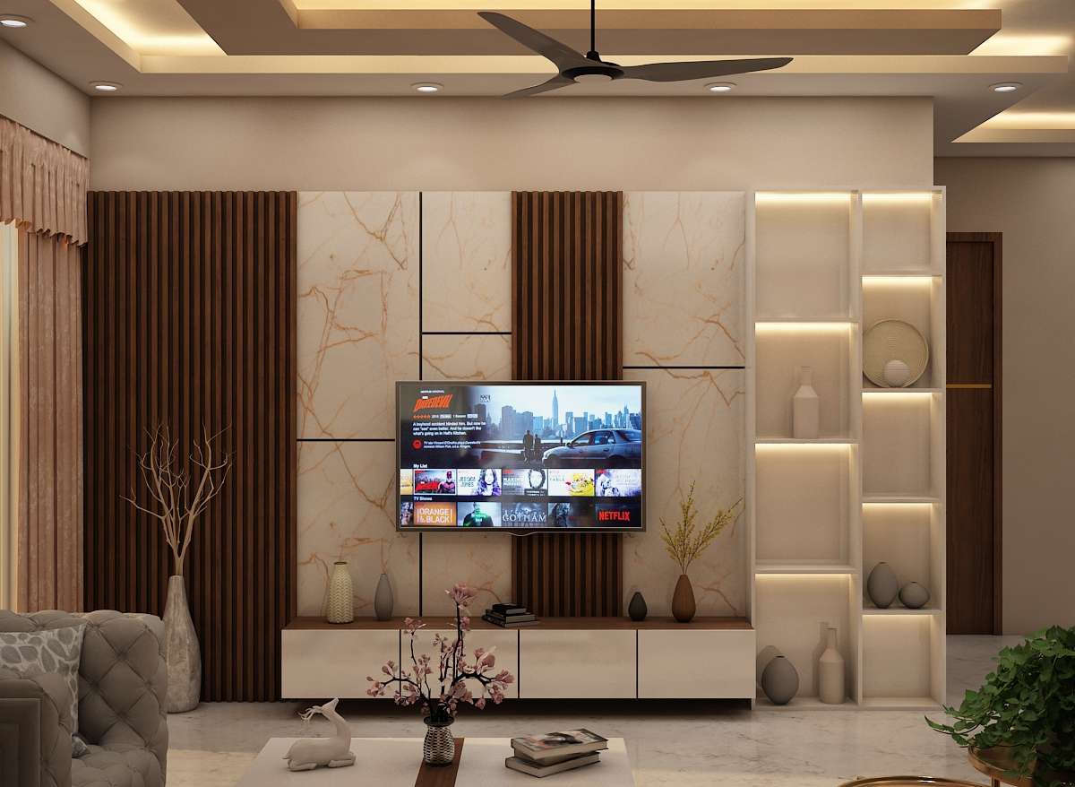 Ceiling, Furniture, Living, Lighting, Storage Designs by 3D & CAD Shahrukh Saifi, Ghaziabad | Kolo