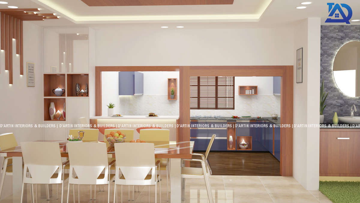 Furniture, Dining, Lighting, Table Designs by 3D & CAD D artin interiors  builders, Thrissur | Kolo