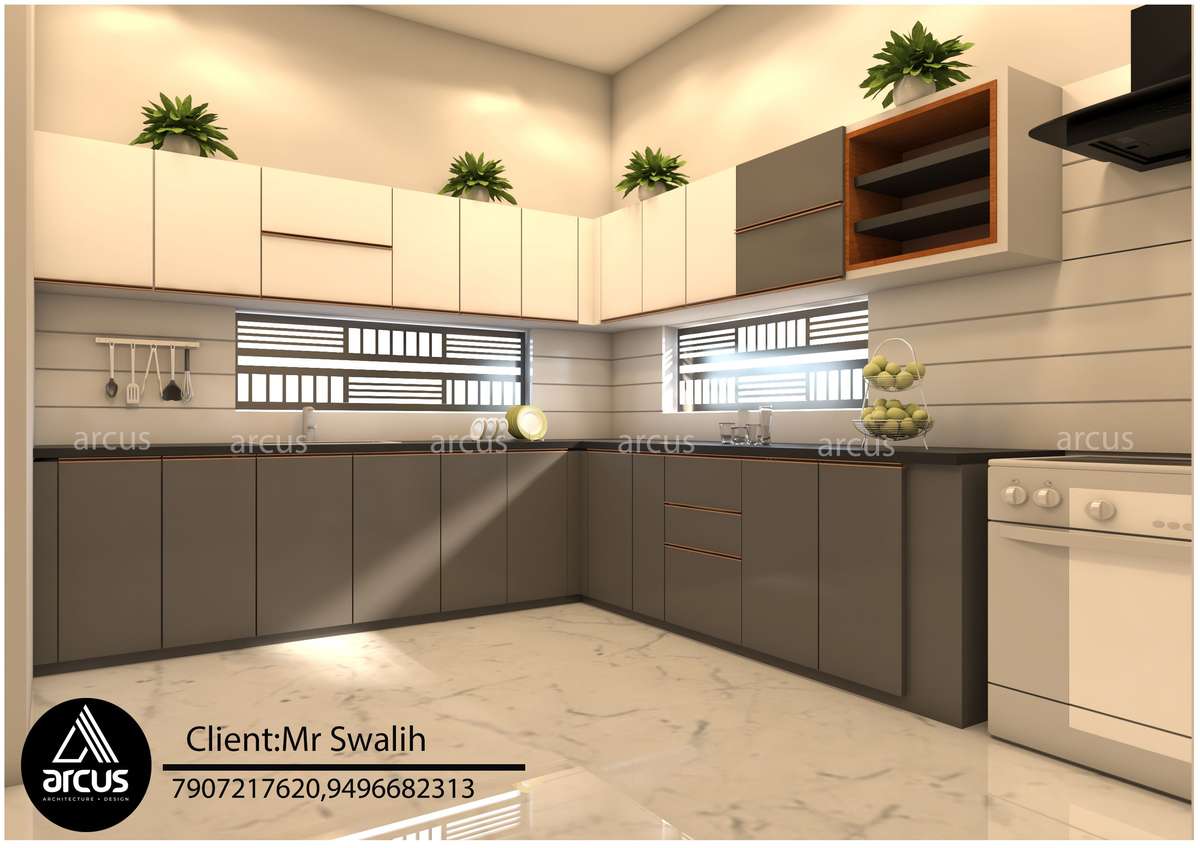 Kitchen, Storage, Lighting Designs by Civil Engineer arcus ARCHITECTURE +DESIGN, Kannur | Kolo