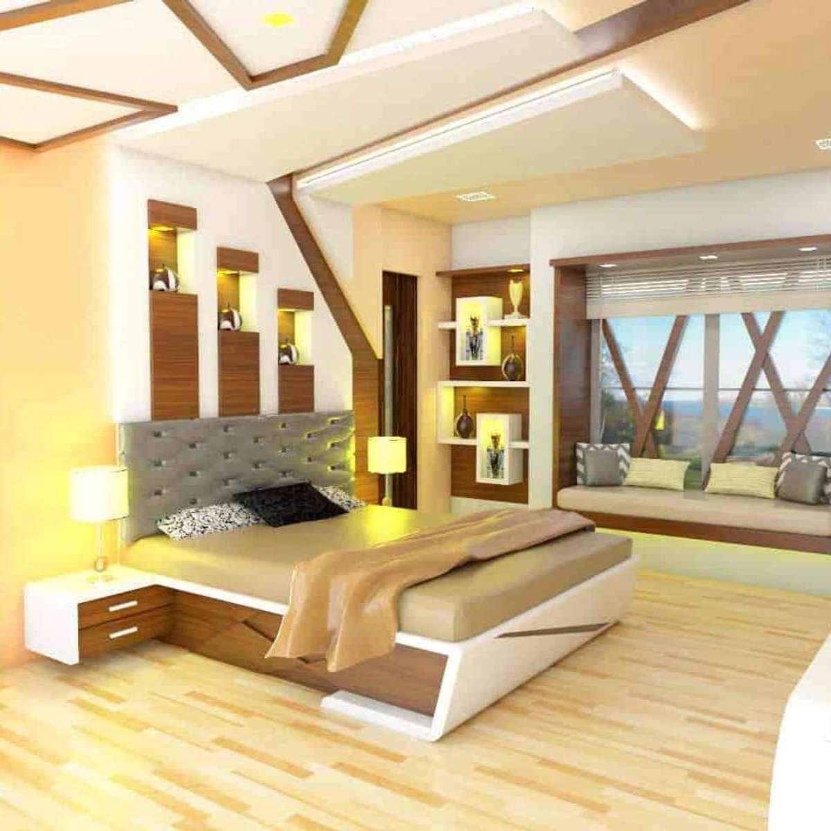 Furniture, Lighting, Storage, Bedroom Designs by Contractor Culture Interior, Delhi | Kolo