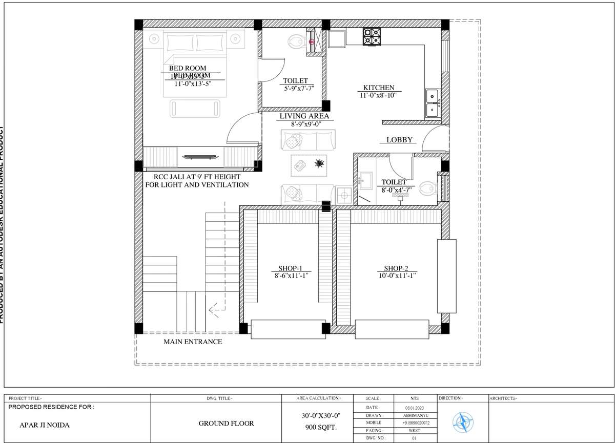Designs by Architect Ark Interior, Gautam Buddh Nagar | Kolo