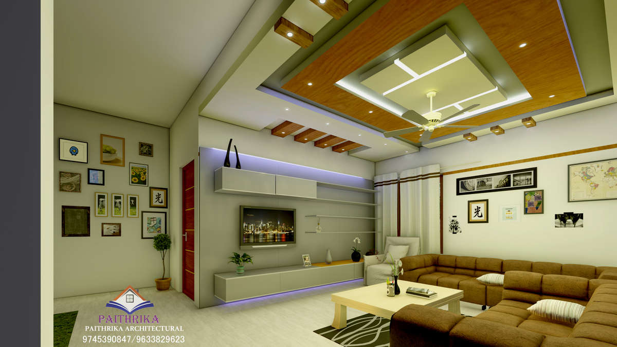 Ceiling, Furniture, Lighting, Living, Storage Designs by 3D & CAD Arun Sp, Alappuzha | Kolo