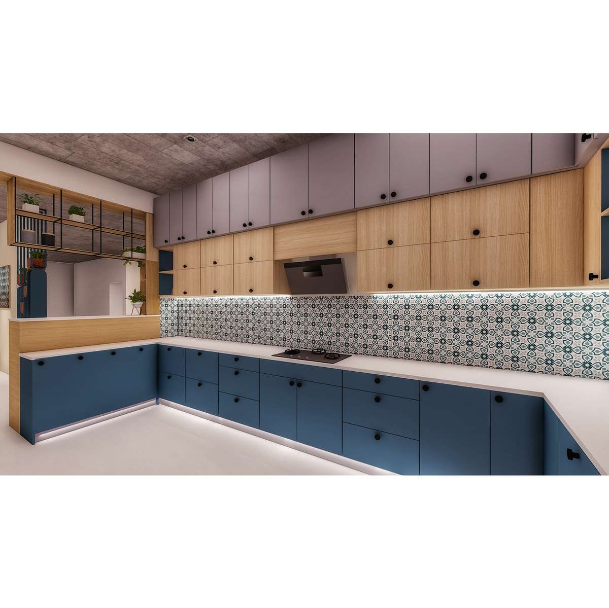 Kitchen, Storage Designs by Architect Ar Milan Varghese, Kollam | Kolo