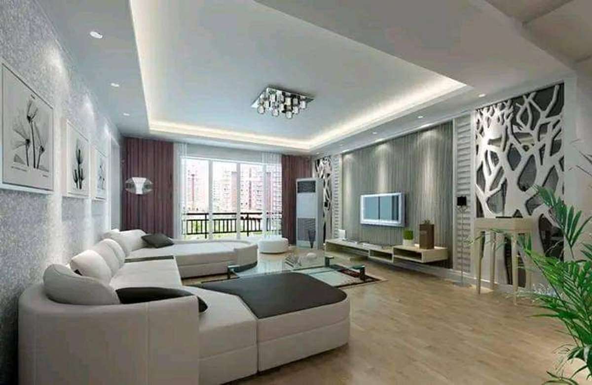 Ceiling, Lighting, Living, Storage, Furniture Designs by Contractor Imran Saifi, Ghaziabad | Kolo
