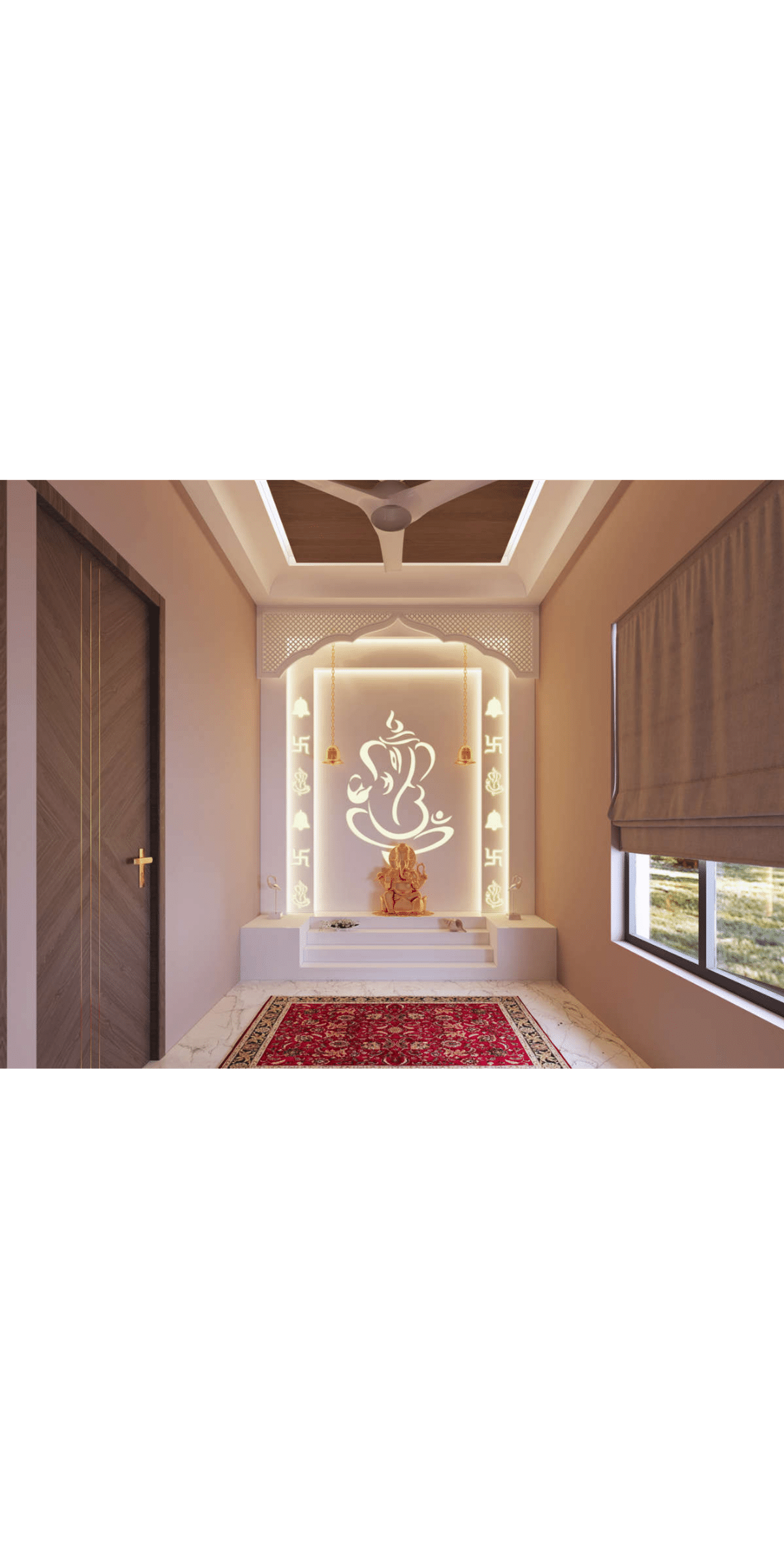 Lighting, Storage, Window, Prayer Room, Door Designs by Civil Engineer Shivraj Singh, Alwar | Kolo