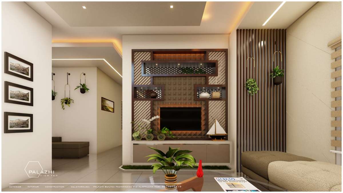 Living, Lighting, Storage Designs by Home Owner Naufal S, Alappuzha | Kolo