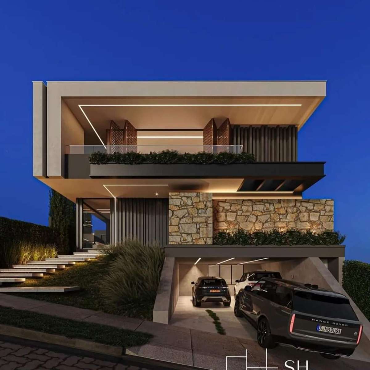 Exterior, Lighting Designs by Carpenter Kerala Carpenters All Kerala