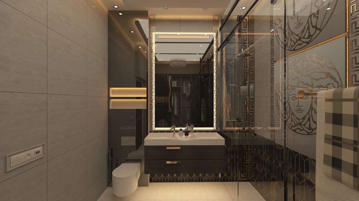 Bathroom, Lighting Designs by Interior Designer Kavita Singh, Ghaziabad | Kolo