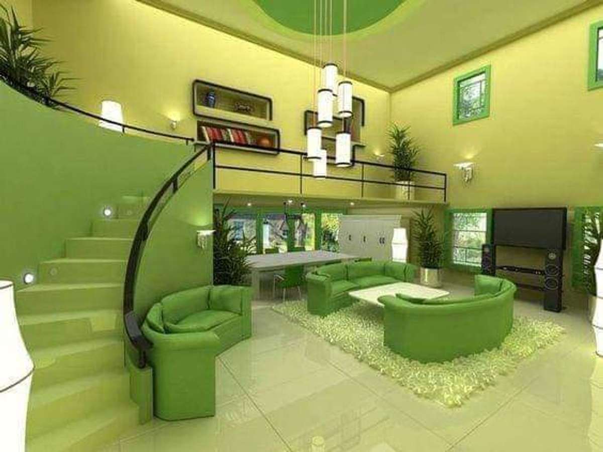 Living, Furniture, Table, Lighting, Staircase Designs by Contractor HA Kottumba, Kasaragod | Kolo