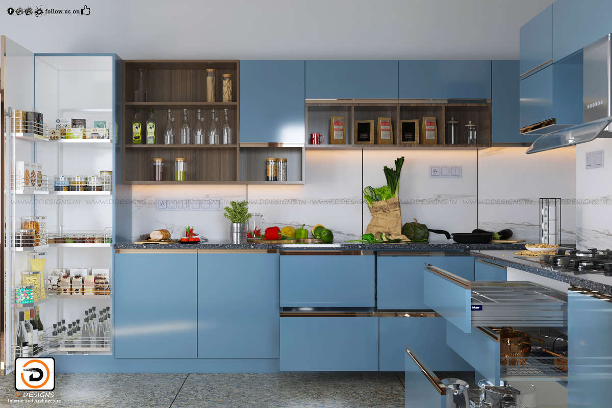 Kitchen, Storage Designs by Interior Designer D - DESIGNS, Ernakulam | Kolo