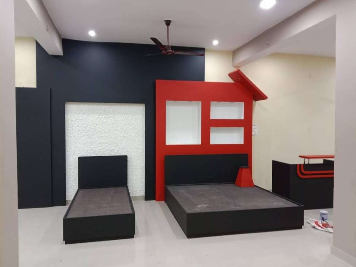 Bedroom, Furniture, Lighting Designs by Painting Works Ravi Jaiswal