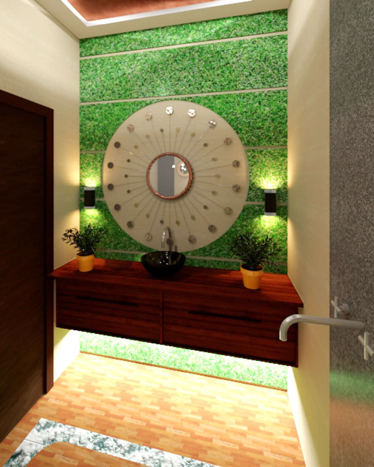Bathroom, Wall Designs by Civil Engineer Abhishek K, Jodhpur | Kolo