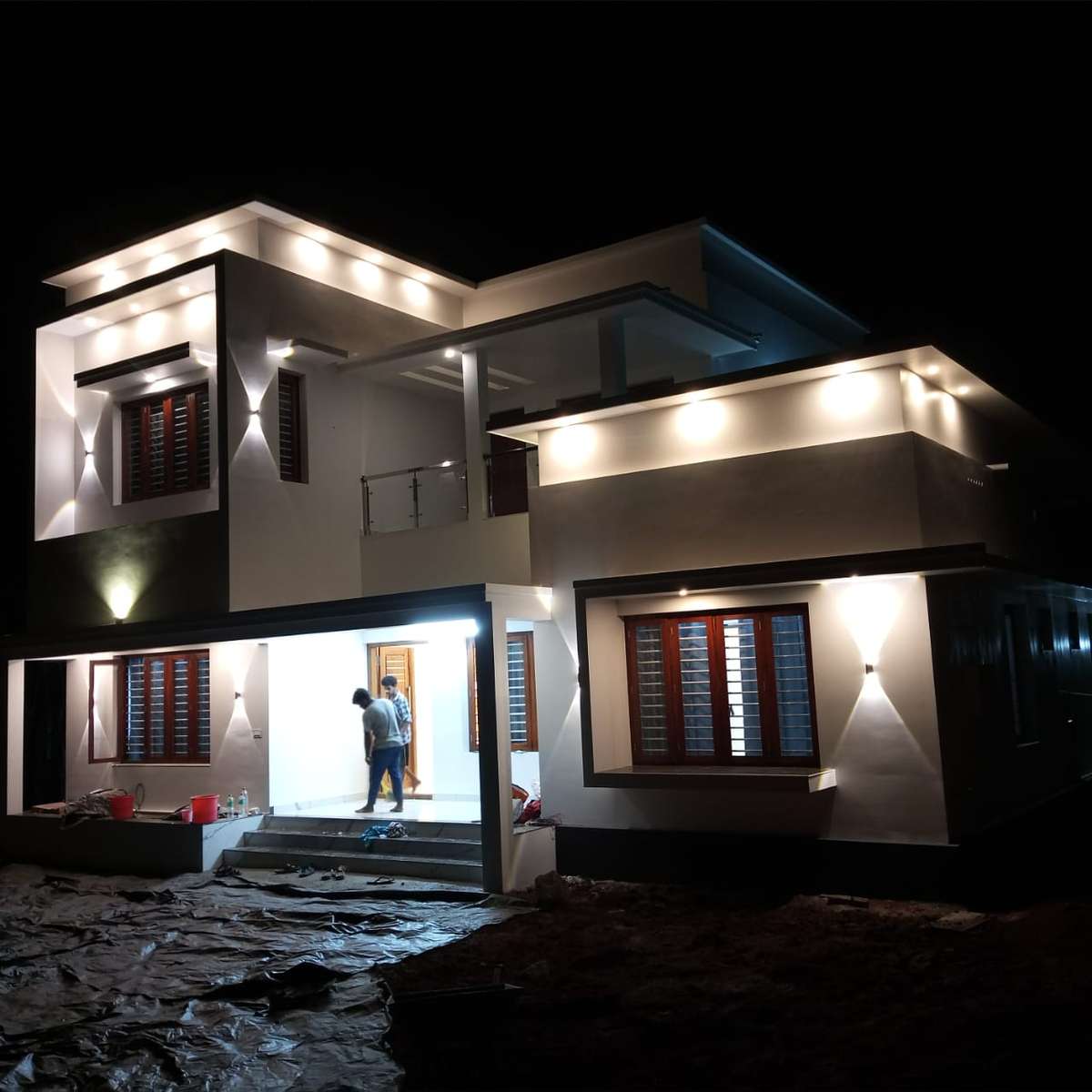 Exterior, Lighting Designs by Contractor vishnu V V, Thrissur | Kolo