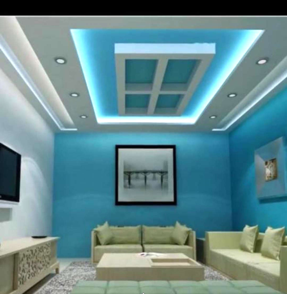 Ceiling, Furniture, Lighting, Living, Table Designs by Interior Designer Azer Ali, Gautam Buddh Nagar | Kolo