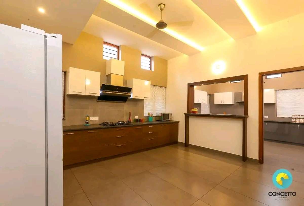 Lighting, Kitchen, Ceiling, Storage Designs by Architect Concetto Design Co, Kozhikode | Kolo