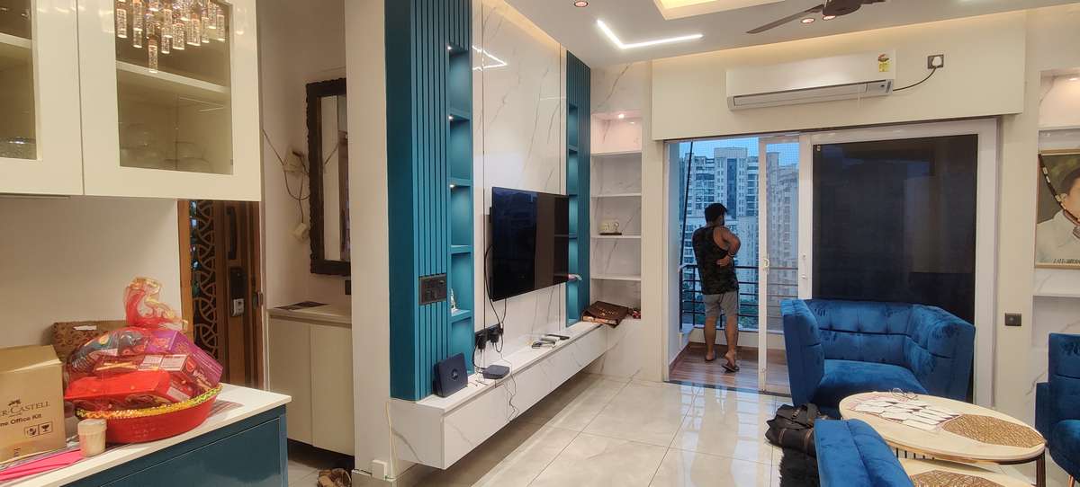Furniture, Lighting, Living, Storage Designs by Interior Designer visual line interio, Gurugram | Kolo