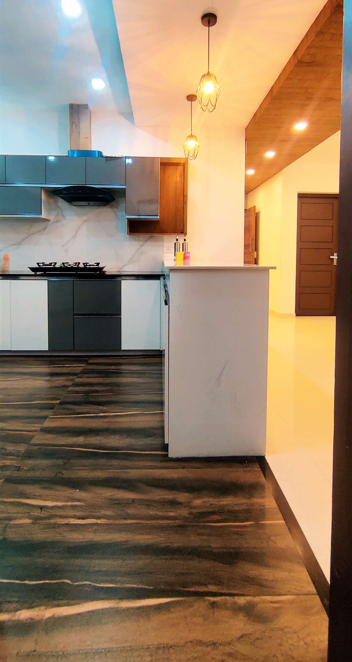 Kitchen, Storage, Lighting Designs by Architect ARUN TG, Thiruvananthapuram | Kolo