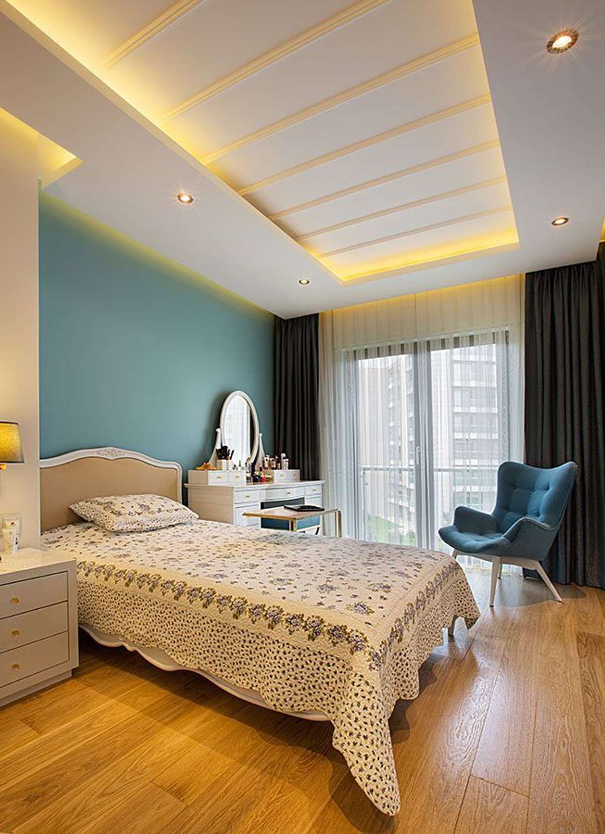 Bedroom, Furniture, Lighting, Ceiling Designs by Interior Designer GLOBAL INTERIOR, Kollam | Kolo