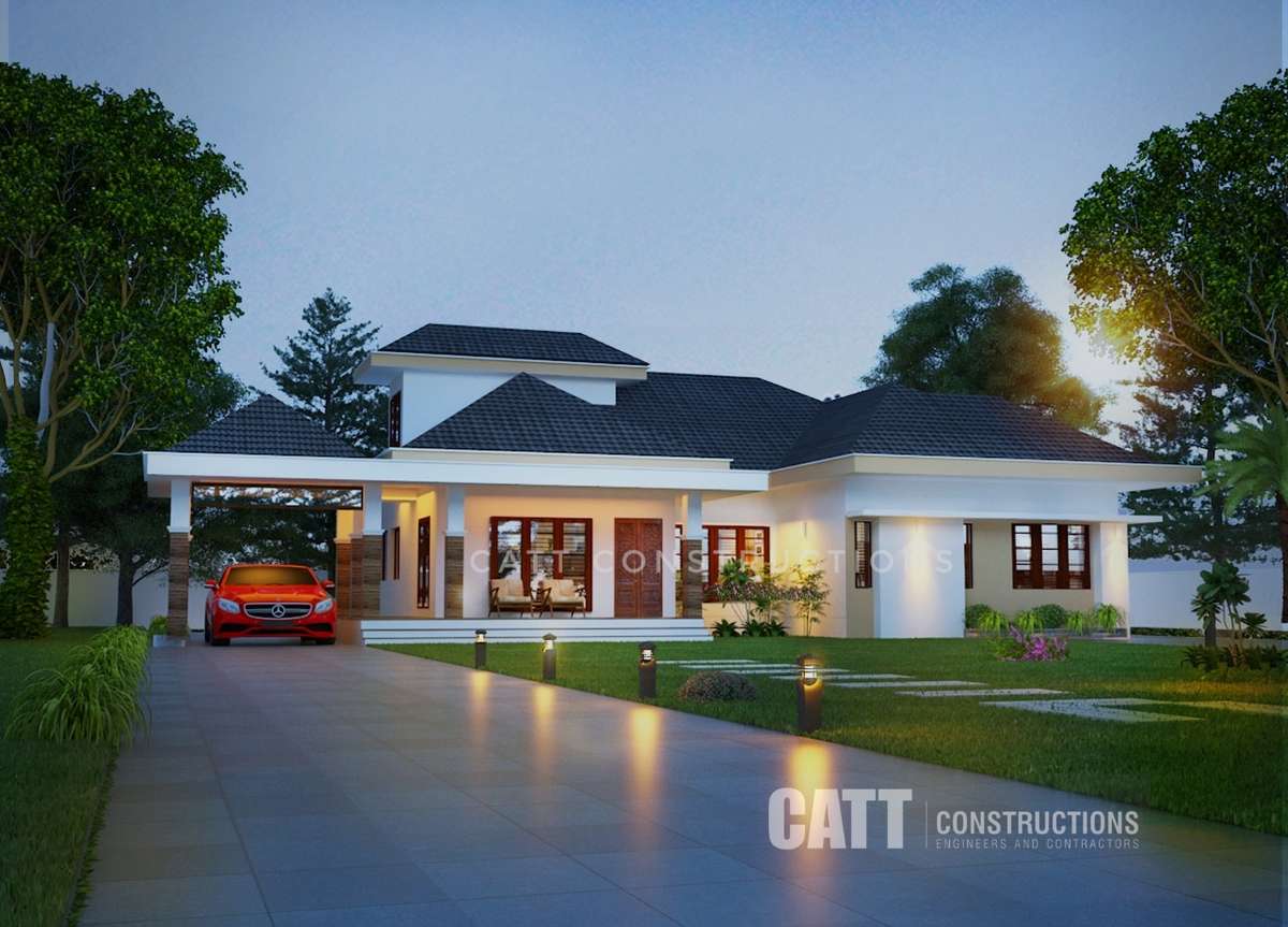 Exterior, Lighting Designs by Contractor frederic Jose, Kottayam | Kolo