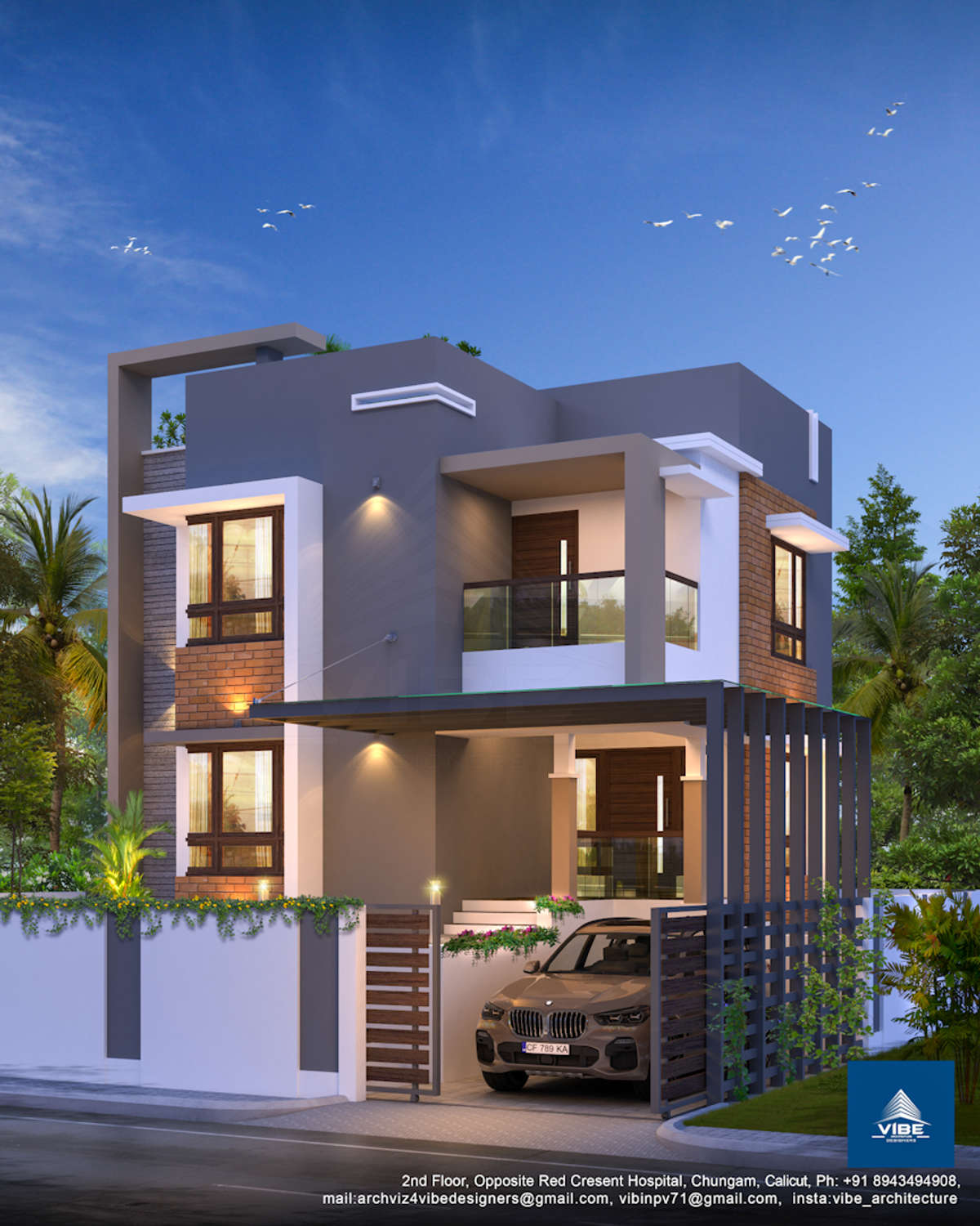 Lighting, Exterior Designs by Architect Vibe  Architecture Designers, Ernakulam | Kolo