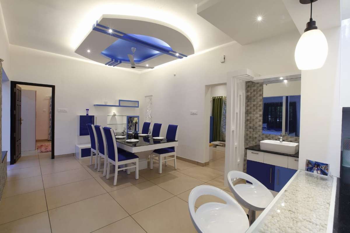 Furniture, Table, Dining, Lighting Designs by Contractor Reji Mon P R, Kottayam | Kolo