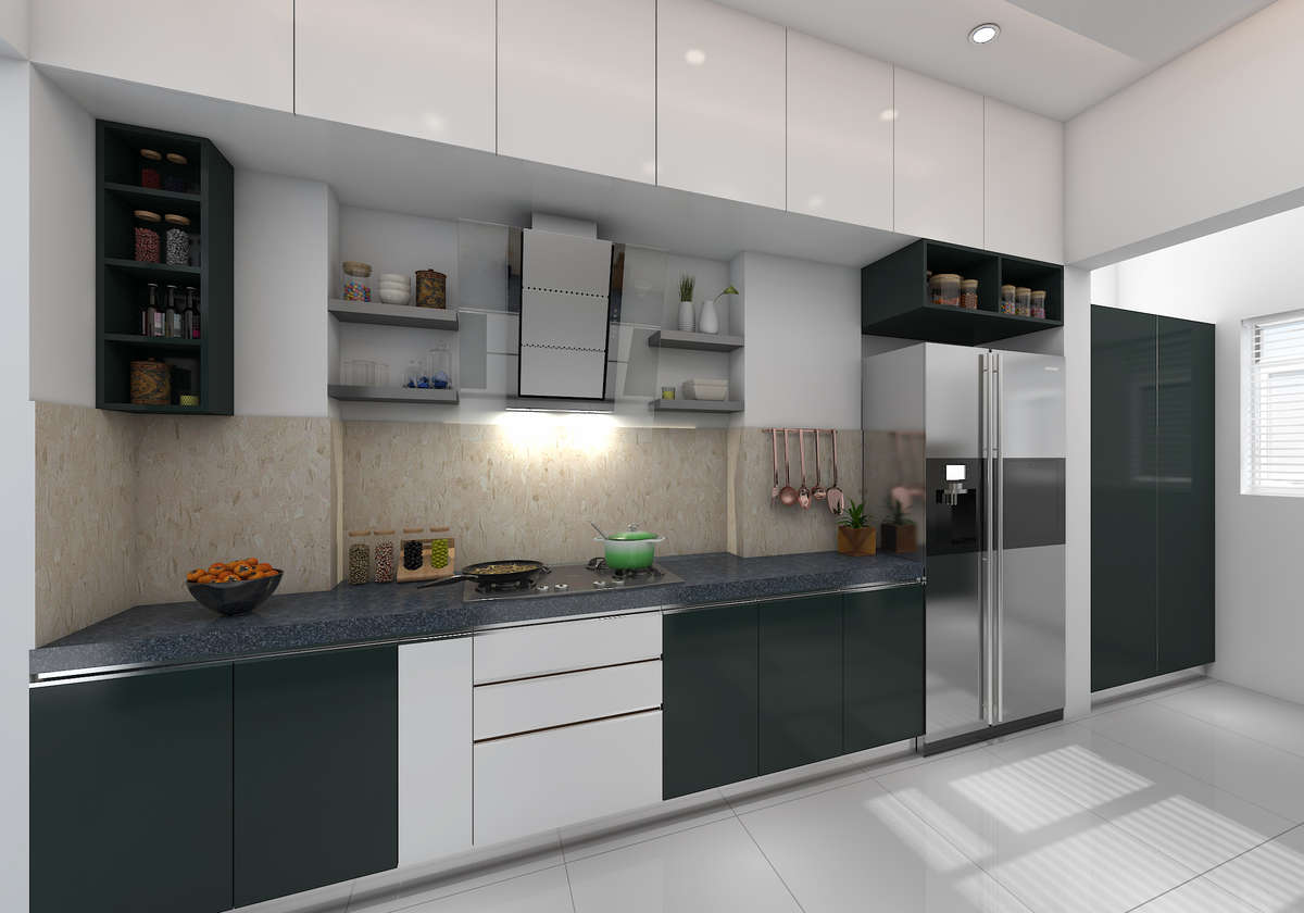 Lighting, Kitchen, Storage Designs by Interior Designer sree raj, Idukki | Kolo