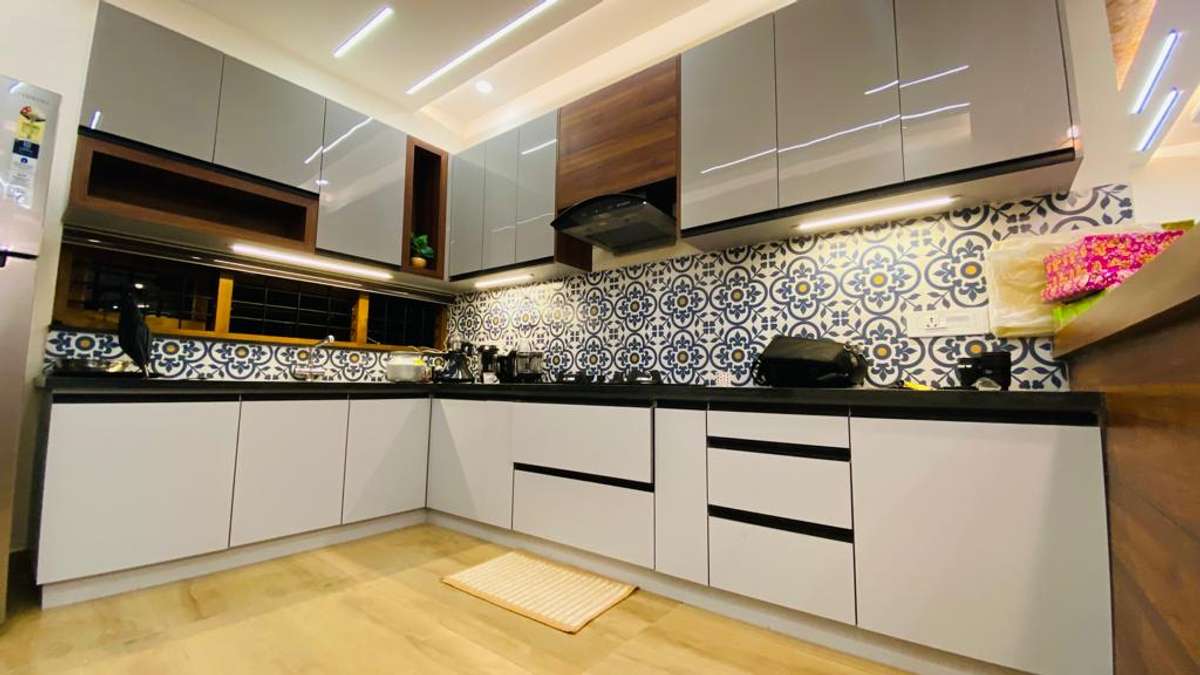 Storage, Lighting, Kitchen Designs by Interior Designer ഷാജി ഷാജി kv, Thrissur | Kolo