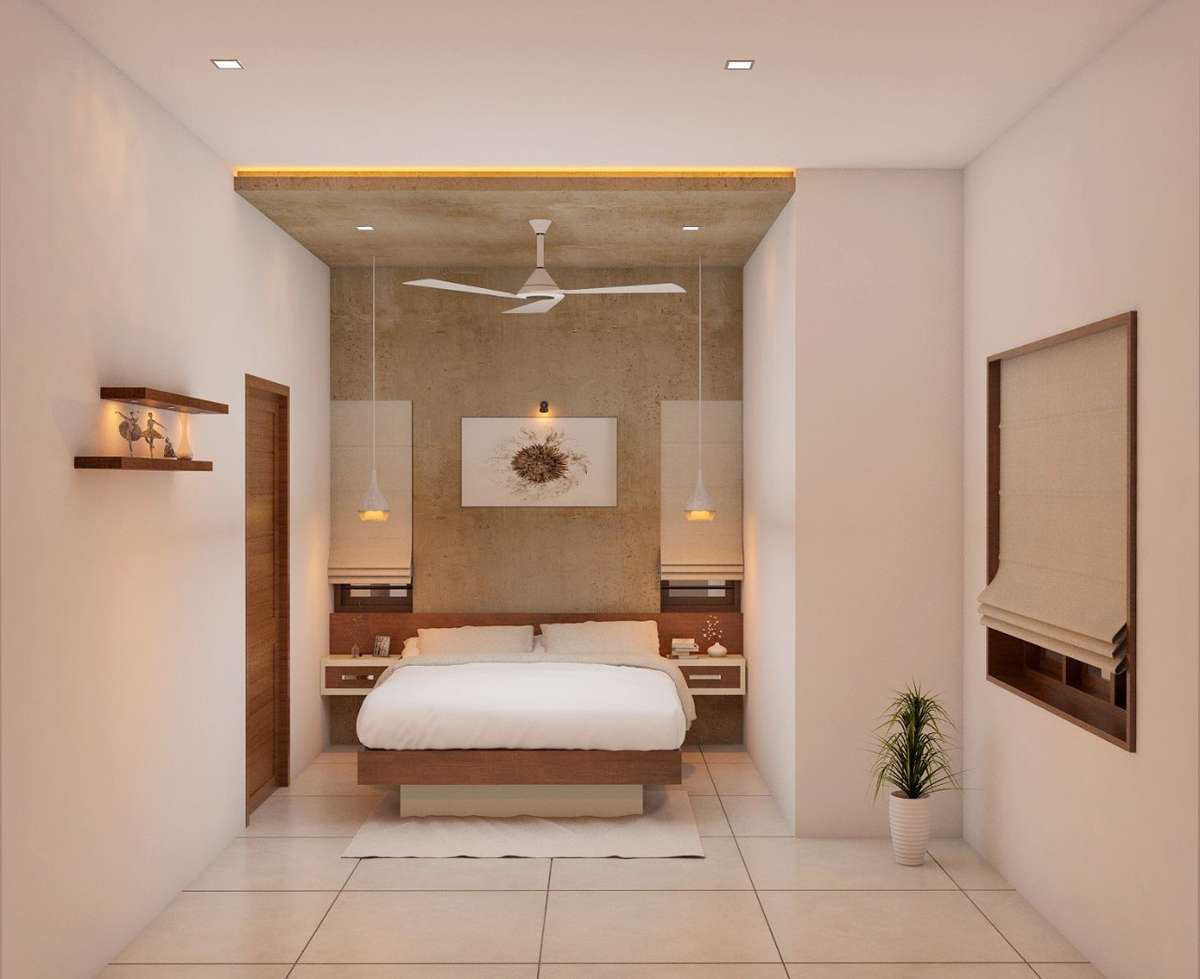 Ceiling, Furniture, Bedroom, Lighting, Storage Designs by Civil Engineer Ashif Ali, Kozhikode | Kolo