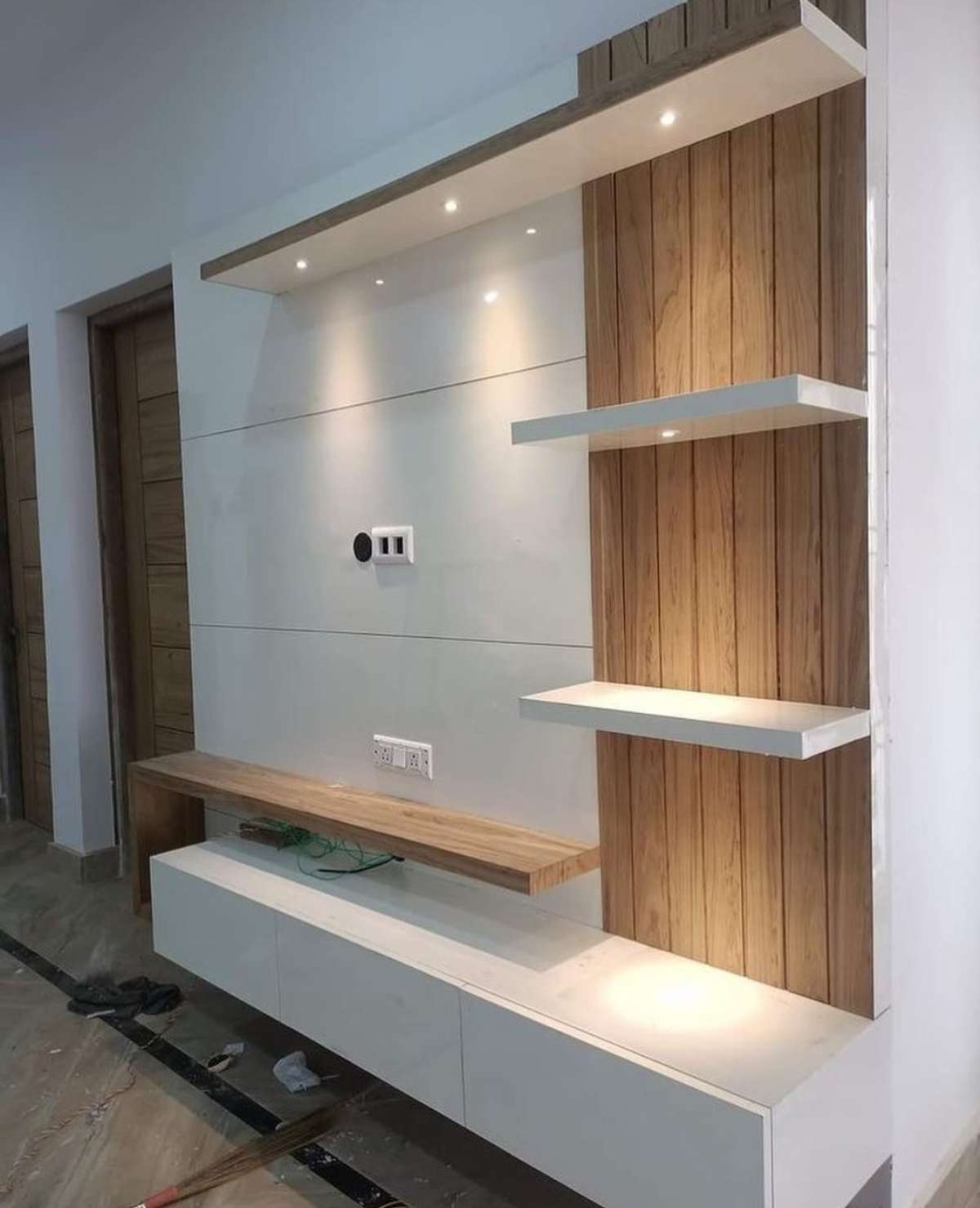 Storage, Lighting, Living Designs by Interior Designer patel interiors, Bhopal | Kolo