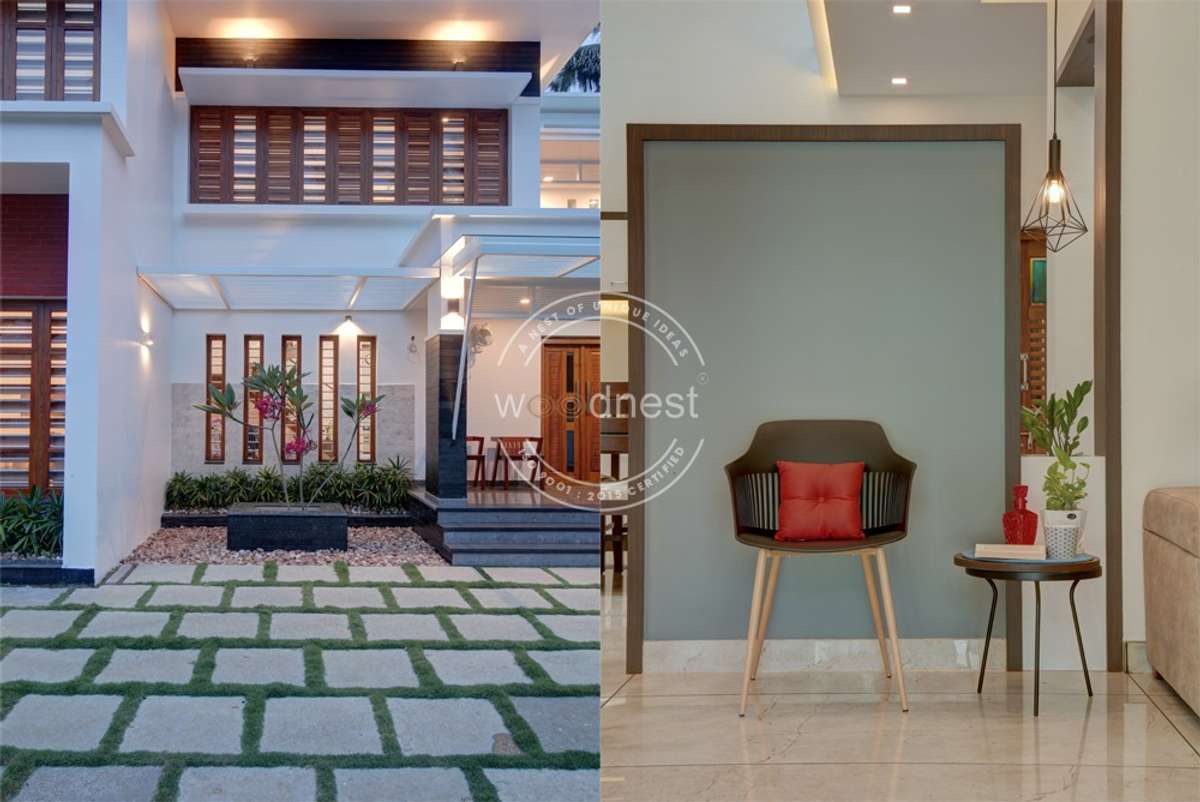 Exterior, Lighting Designs by Interior Designer Woodnest Developers, Thrissur | Kolo