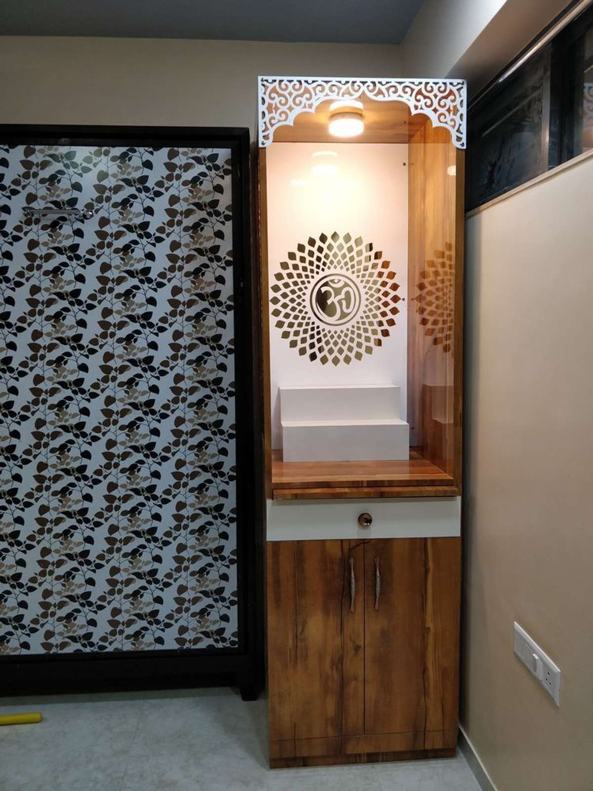 Prayer Room, Lighting, Storage Designs by Carpenter Kerala Carpenters, Ernakulam | Kolo