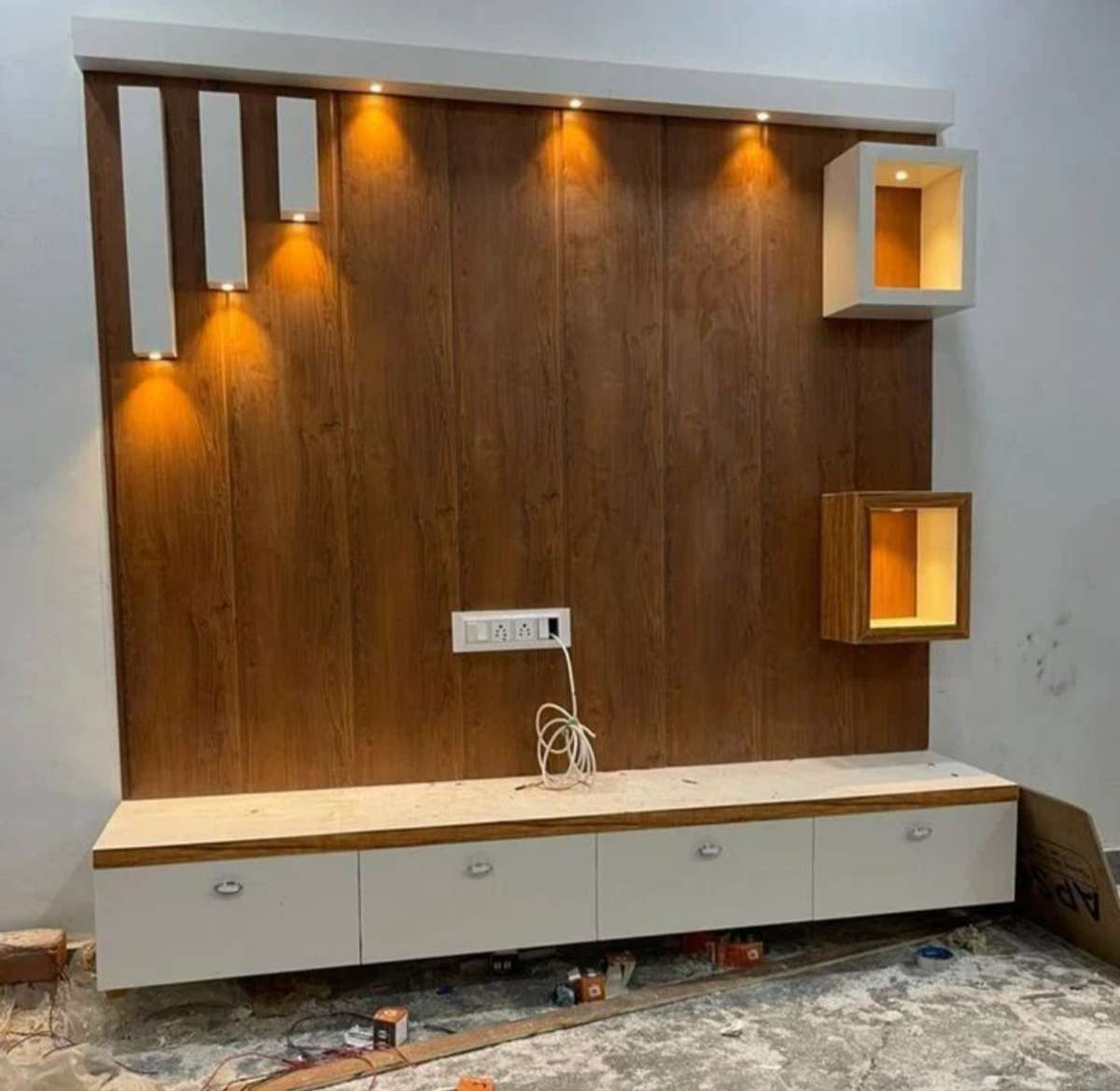 Lighting, Living, Storage Designs by Interior Designer ER Gaurav Arya, Ghaziabad | Kolo