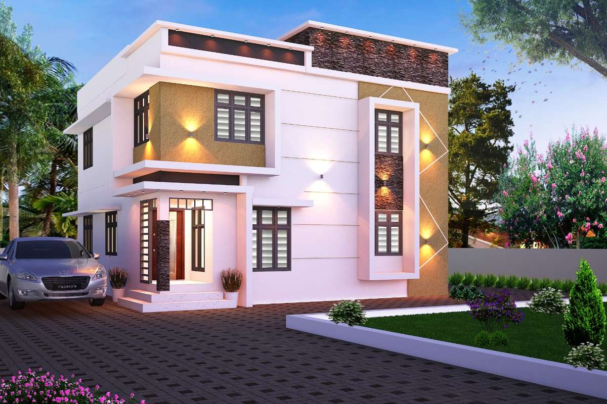 Exterior, Lighting Designs by Architect HEXAGON DESIGNS, Ernakulam | Kolo