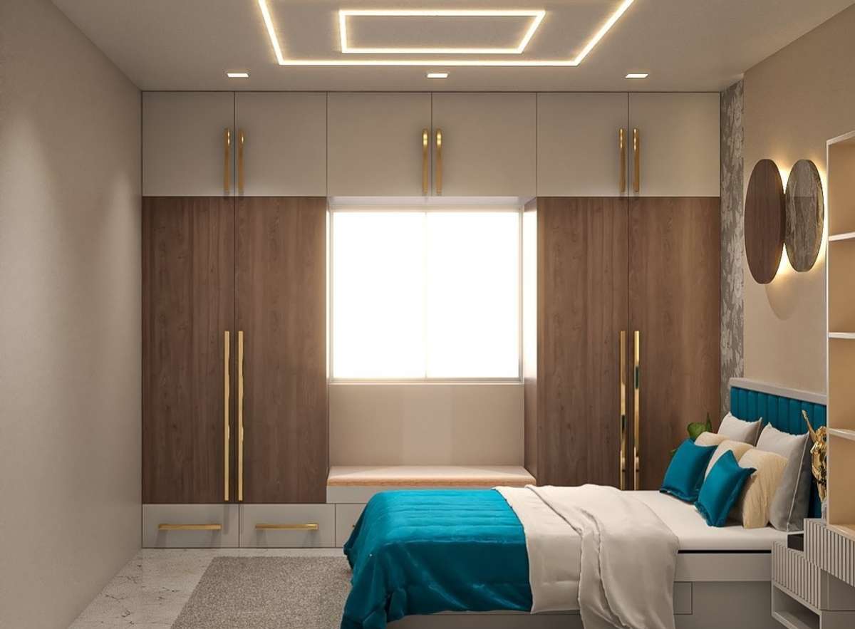 Furniture, Ceiling, Storage, Bedroom Designs by Contractor Sahil Mittal, Jaipur | Kolo